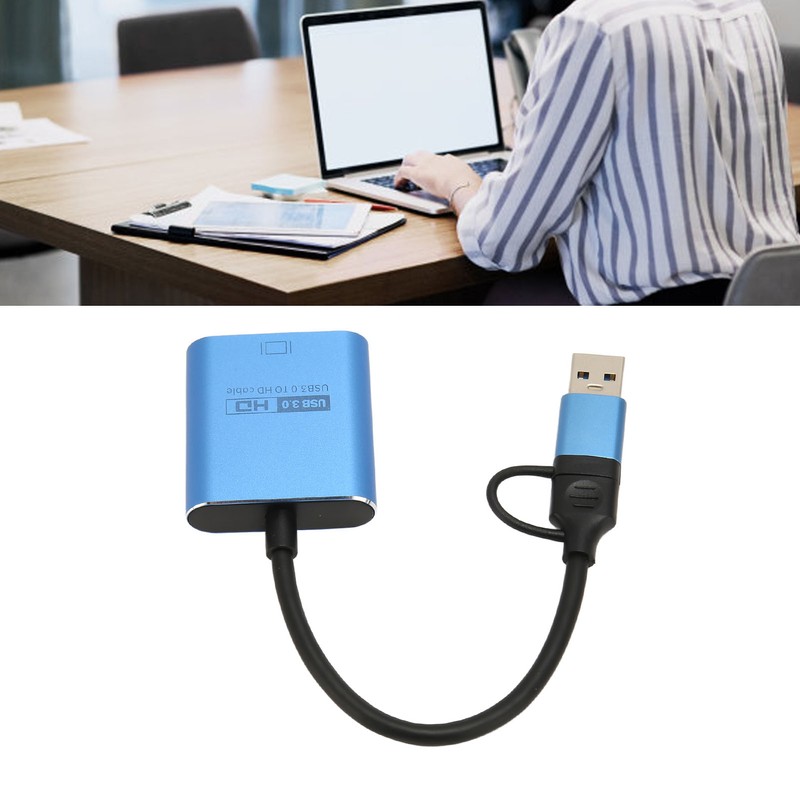 USB3.0 to HD Multimedia Interface Adapter 1080P Sound Video Adapter