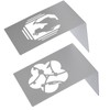 Metal Bookend AntiSlip Ancient Style Desktop Bookshelf Book Divider Craft
