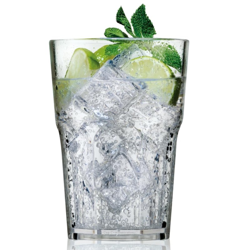 AIOS Avenue's Set of 6 Unbreakable Polycarbonate Octagon Shaped Tumblers.