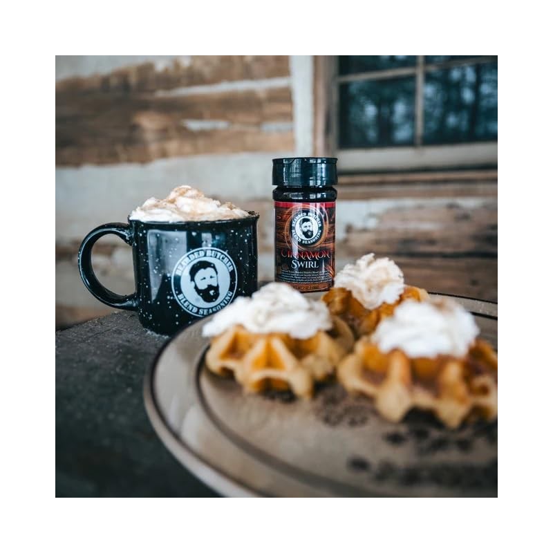 Bearded Butchers Cinnamon Swirl Seasoning, 11 oz Large Shaker -