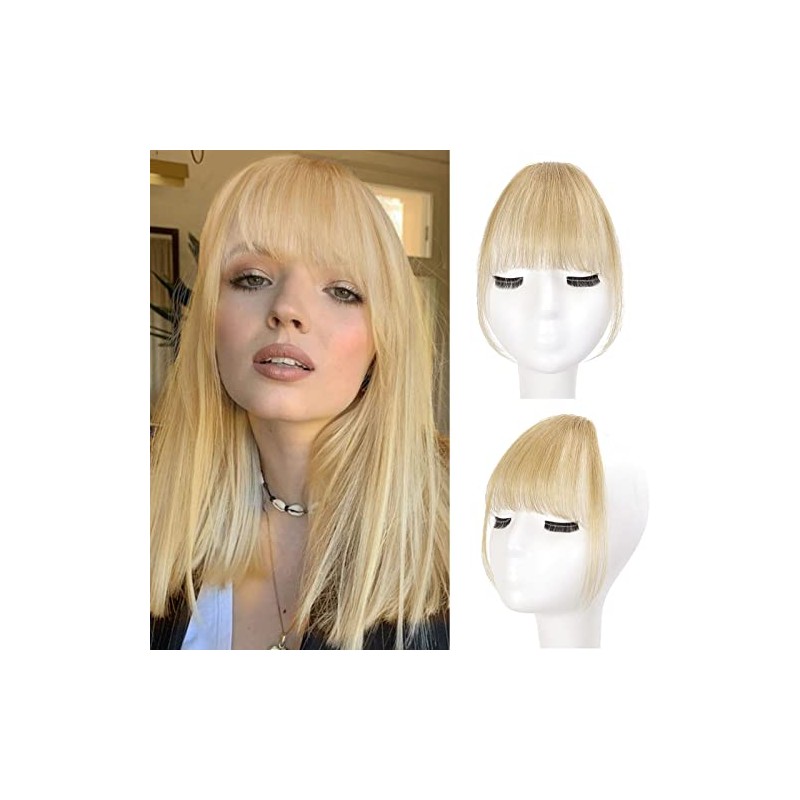 Roalnce Clip in Bangs Real Human Hair Bangs Clip in