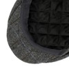 Lipodo Men's Flatcap with Checked Pattern, Lined Wool, Size 49