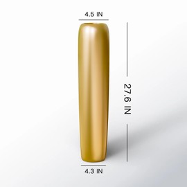 Rocendlor 27.5" Gold Vase for Home Decor - Tall Floor Vase for Living Room, Bedroom, Office - Elegant Minimalist Tall Vases for Large Dried Stems, Pampas Grass, Artificial Branches