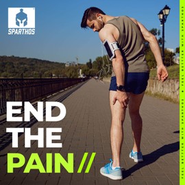 Sparthos Thigh Compression Sleeves (Pair) – Upper Leg Sleeves for Men and Women Support for Improved Blood Circulation Quad and Hamstring Recovery Sports Running Tennis Workout Basketball (Beige-M)