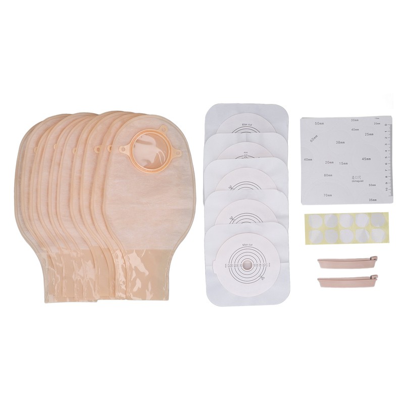 Colostomy Bag Nonwoven ABS Leak Proof Portable Ostomy Pouch for