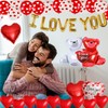 Valentines Day Balloons - 55pcs Valentines Day Decorations Kit Included