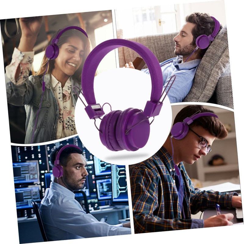 LABRIMP Over Head Gaming Headphones with Microphone Lightweight Stereo Bass
