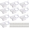 GUUZI Pack of 10 Surface Mounted Wired Door Window Magnetic
