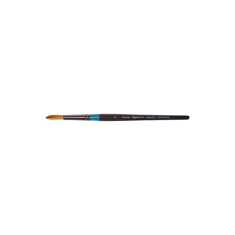 Daler-Rowney Aquafine Watercolour Brush, Soft Synthetic Hair, Short Handle, Round,