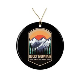 YmeerGifts Rocky Mountain National Park Ornament - Rocky Mountain National Park Gift - Rocky Mountain Christmas Ornament - National Park Decor - Rocky Mountain National Park