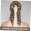 BIUDECO 2 Pcs Printing Scrunchies Leopard Print Hair Ties Braiding