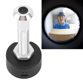 Dpofirs Door Viewer Camera, 1080P HD WiFi Door Eye Hole Camera with 170 Degree Wide Angle Lens, Night Vision, Eye Hole IP Camera (Silver)