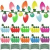 MORCART 80 Pieces Reflective Christmas Car Decorations Set - 50