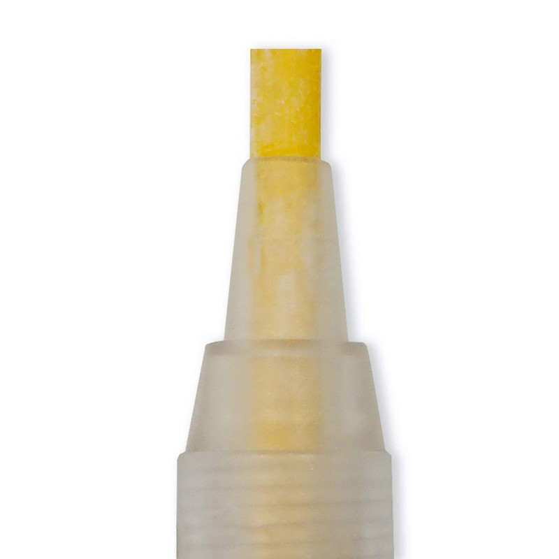 Shinwa Sokutei Construction Retractable Crayons, Yellow, 0.16 inches (4.0 mm)