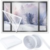 Window Insulation Kit PE Thickened Windproof Reusable Foldable Transparent Tear
