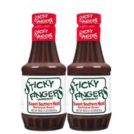 Sticky Fingers Sweet Southern Heat Barbecue Sauce - Pack of 2 - 18oz Bottles