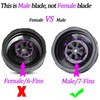 [New Model] Replacement 7 Fins Male Blade&24oz Blender Cups Compatible