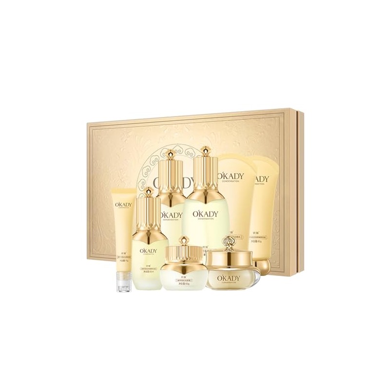 Gentle Nourishing Skincare Set – 8-Piece Complete Skincare Routine for