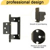 sourcing map 6Pcs Cabinet Hinges Full Inset, 3.4x0.78Inch Partial Wrap