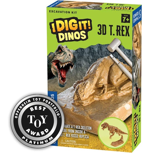Thames & Kosmos 657550 I Dig It! Dinos 3D T. Rex Excavation | Science Kit | 3D Tyrannosaurus Rex Dinosaur Skeleton | Paleontology | Dinosaur Toy | Oppenheim Toy Portfolio Platinum Award Winner