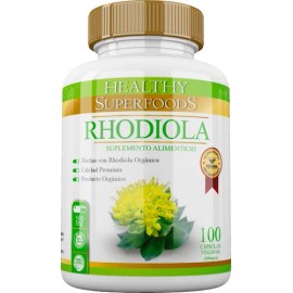 Rhodiola Rosea Premium | 500mg | 100 Cápsulas | Energía, Ánimo y Concentración | Adaptógeno Natural | Vegano y Orgánico