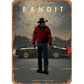 Vintage Look Metal Sign - Car Legends Trans AM 7.5 Liter. The Bandit was able to Run The 1/4 m - 8 x 12 Tin Sign
