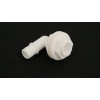 Flow-Rite MA-007-W 3/4" Elbow Double-nut, Thru-hull, Barbed, White