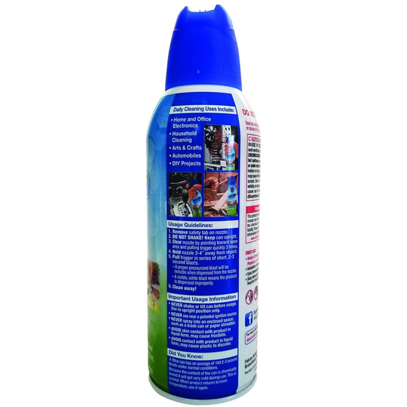 DUST-OFF(R) Compressed Gas Duster, 2 pk, 8.50 Inch x 5.00