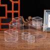 Cabilock 12Pcs Mini Acrylic Storage Box Square Storage Bins Beads