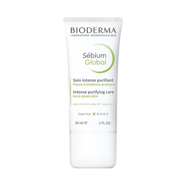Bioderma Sebium Global Cream for Acne Prone Skin, Intense Purifying Care, 30 ml