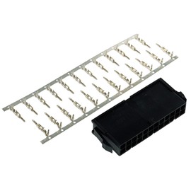 Phobya ATX Power Connector 24Pin Buchse inkl. 24 Pins - Black