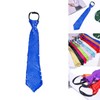 EAJORN Shining Sequins Tie Stage Glitter Paillette Adjustable Zipper Necktie