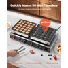VEVOR 50PCS Mini Dutch Pancake Maker, Non-stick Stainless Steel Dorayaki