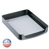 Officemate 2200 Series Executive Letter Tray, Front Load, Black (22232)