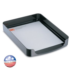 Officemate 2200 Series Executive Letter Tray, Front Load, Black (22232)