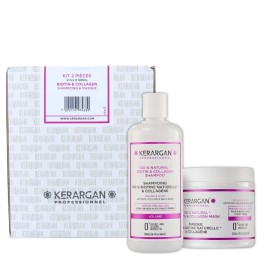 KERARGAN VOLUMIZING SHAMPOO & HAIR MASK DUO 2X16.9OZ BIOTIN COLLAGEN