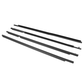 GZYF Auto Weatherstrip, 4PCS Window Seal Moulding Trim Outer Door Seal Belt for Toyota for Corolla 2009 2010 2011 2012，Door Outside Trim Seal Belt,Black