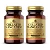 Solgar Chelated Manganese - 100 Tablets, Pack of 2 -