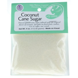 Salty Wahine Gourmet Hawaiian Sea Salts, Coconut Cane Sugar, 3.5 Oz Packet