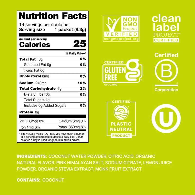 Cure Hydration | Plant-Based Electrolyte Drink Mix | No Added