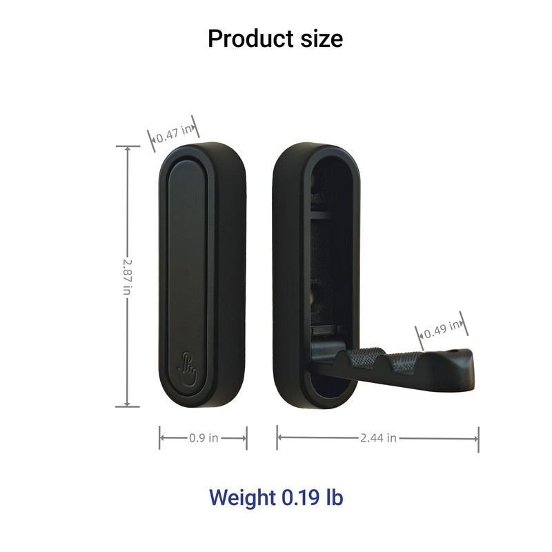 ShinYue Foldable Wall Hooks Heavy Duty - Zinc Alloy Hidden