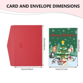 Aeonovs Meowy Christmas Cards, Cat Gifts for Women Men, Stocking Stuffers for Pet Owners, Mom Gifts for Christmas, Xmas Card for Friends, Popular Gift for Women 2025