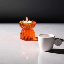ICNBUYS Twizzle Twist Tealight Holder, Decorative Tealight Candle Holder for Table Display, Romantic Decoration, Unique Home Décor Aesthetic, Housewarming Gift, Spiral Sculpture Diwali Tea Light Stand