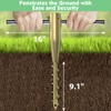 DAKEPOLE Patio Ground Beach Sand Umbrella Anchor,Rust Free Outdoor Beach