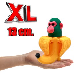 Genérico Chimpanzini Bananini Figure - Character Brain Red Italian Meme Viral - Chimpancini Bananini Doll from Italian Brain Red Memes - Monkey Face Banana Toy