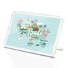 Classic Rectangle Magnet with Stand - Bali Floral Summer Adventure