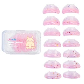Libeauty Lash Lift Shields, 7 Pairs Lash Lift Pads, Reusable Eyelash Lift Pads, Cute Shape, Super Sticky Lash Perm Shields, 7 Sizes for Home and Salon Use