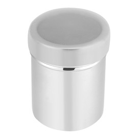 Zerodis Stainless Steel Powder Shaker, Paint Scissors Sugar Shaker with Lid for Coffee Cocoa Digger Coffee Strainer Sprinkler Excavator for Coffee Cappuccino Latte (16 Printing Templates)