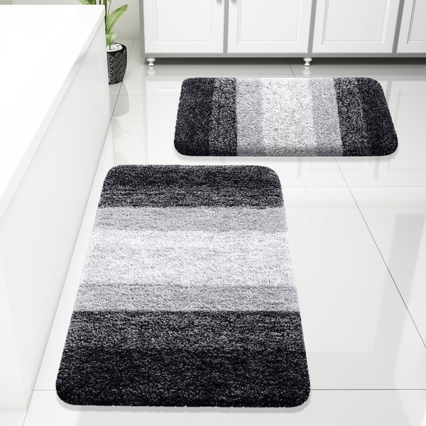 Arotive Bathroom Rugs Sets 2 Piece, Shaggy Soft and Absorbent
