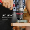 20V Cordless Brushless Power Drill Set, 443 in-lbs, 3/8-Inch Chuck